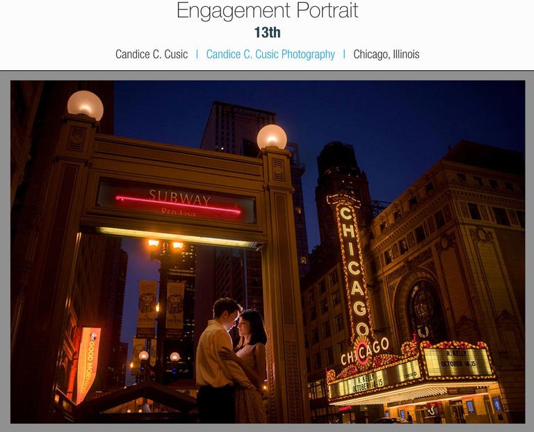 Downtown Chicago Engagement Photography Chicago Theater