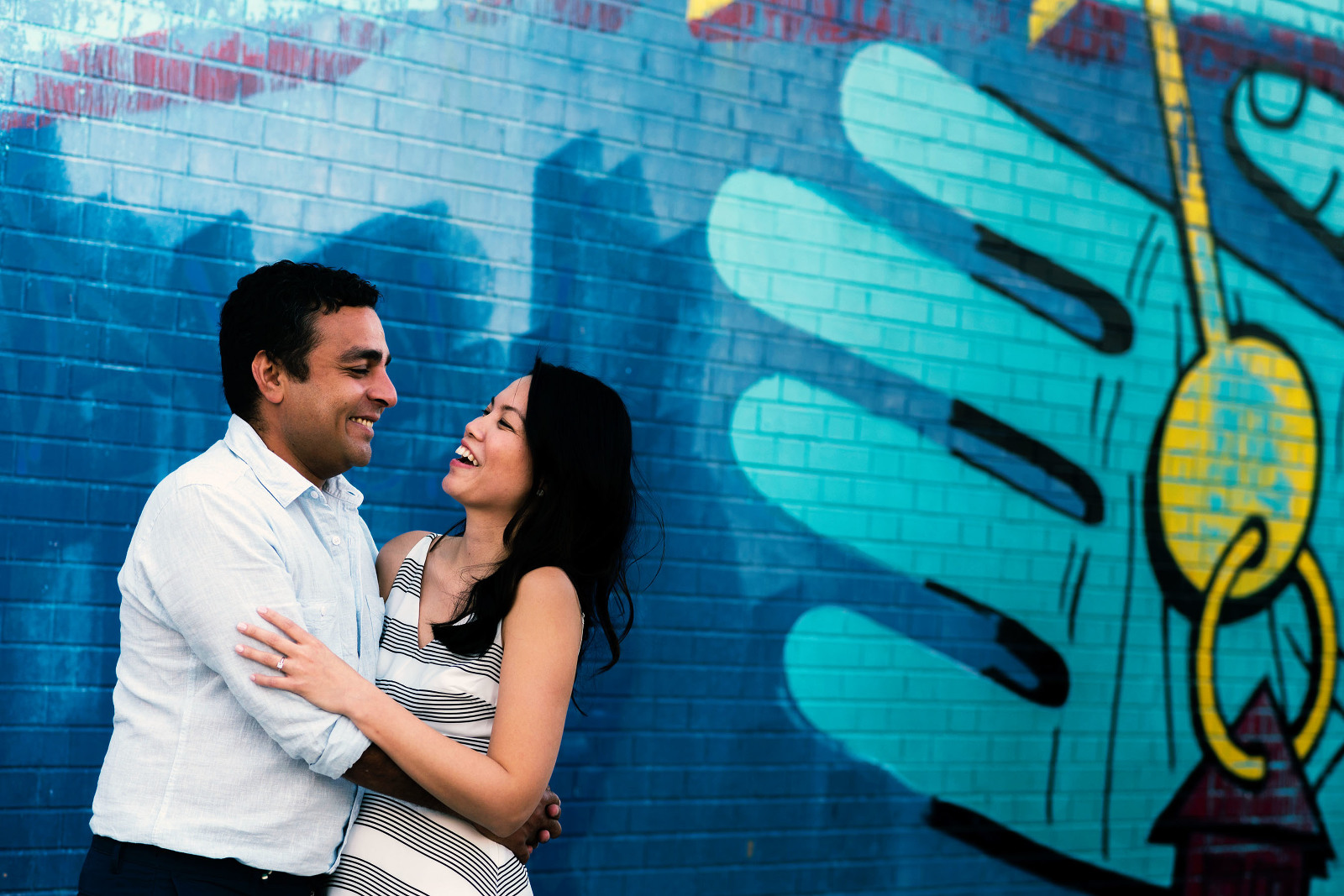 Bride and Groom candid moment engagement shoot Logan Square Chicago by Candice Cusic